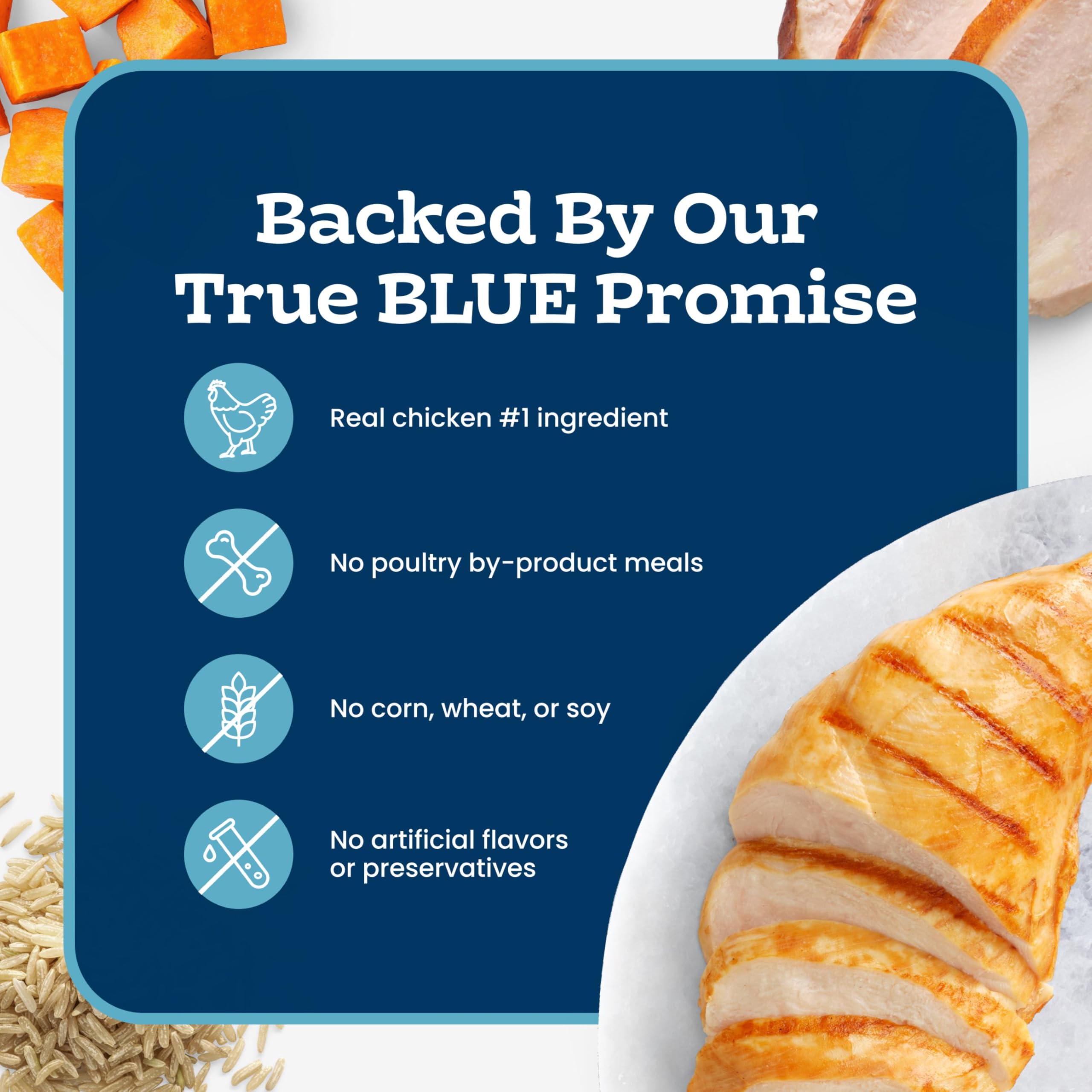 Blue Buffalo stack of 3-oz cans illustrating portion size and convenience