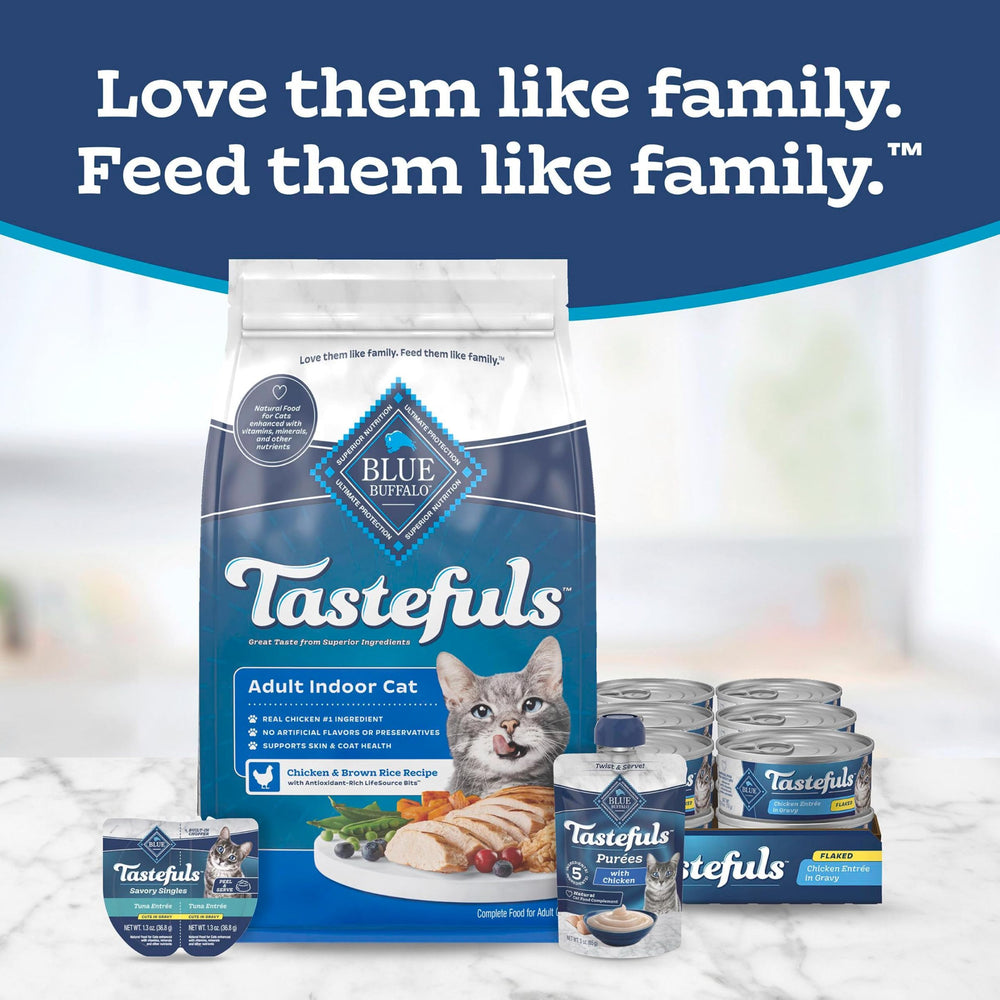 Blue Buffalo ingredients display of brown rice and sweet potato clarity