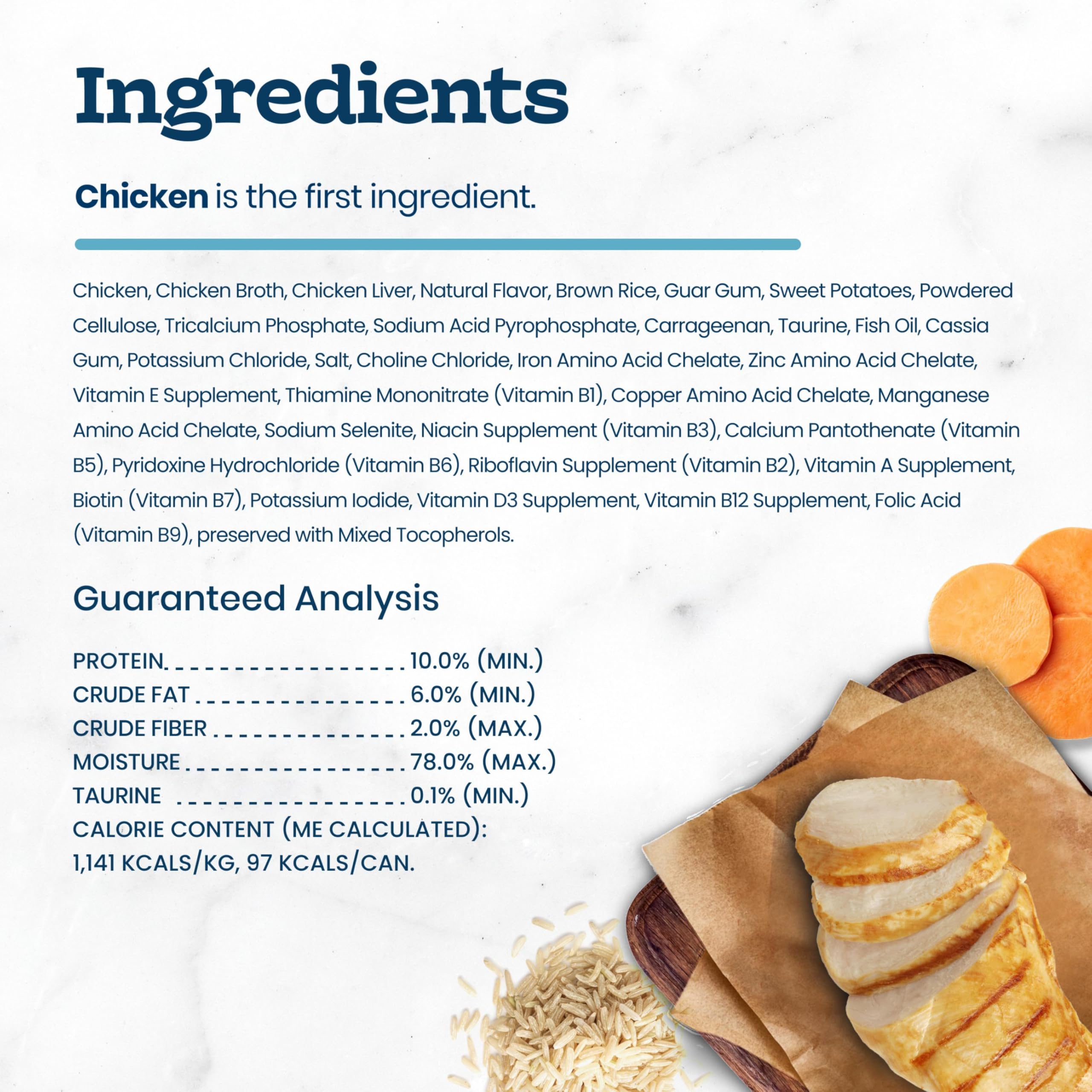 Blue Buffalo ingredients label view showing natural components and transparency