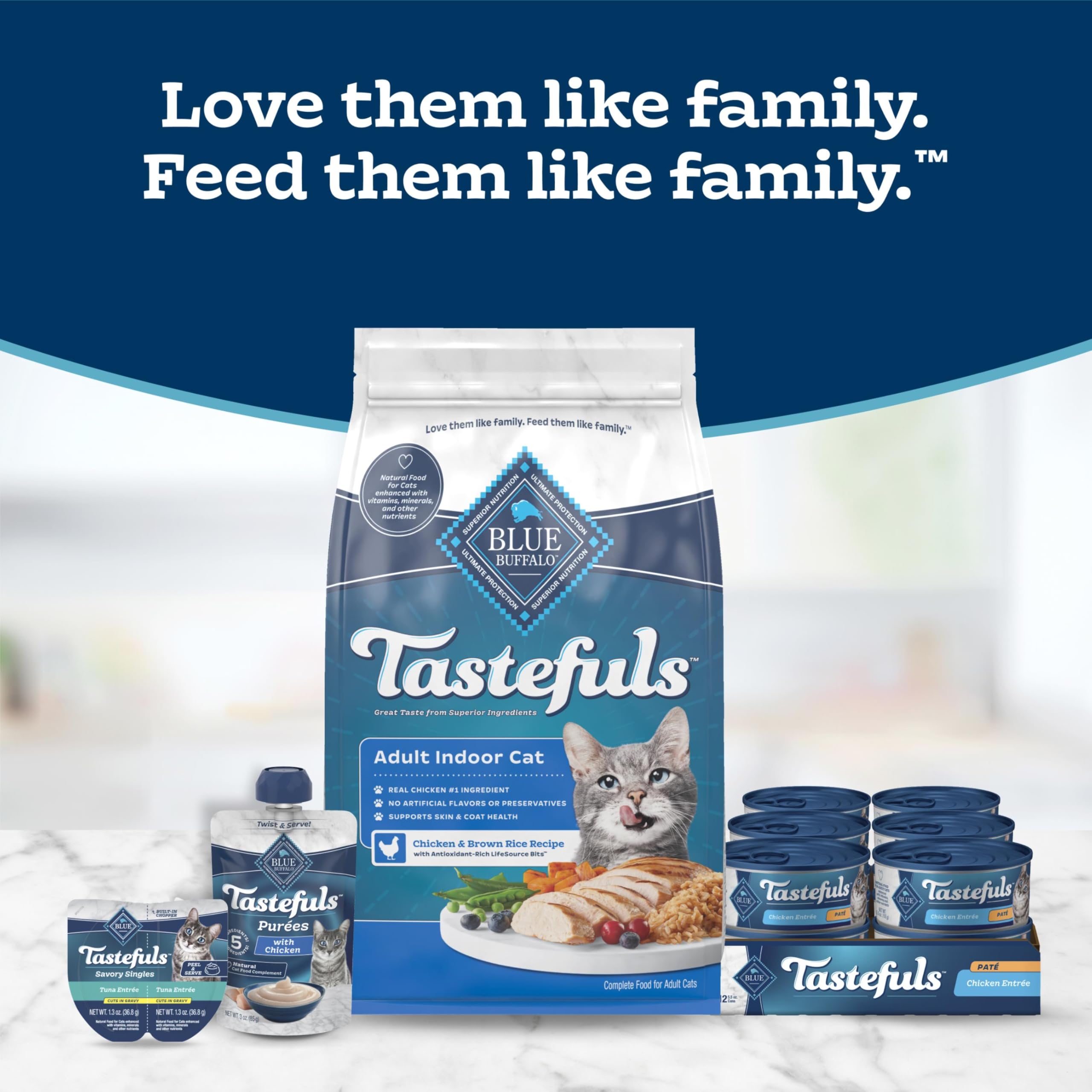Blue Buffalo fish oil ingredient shot indicating omega fatty acids benefit