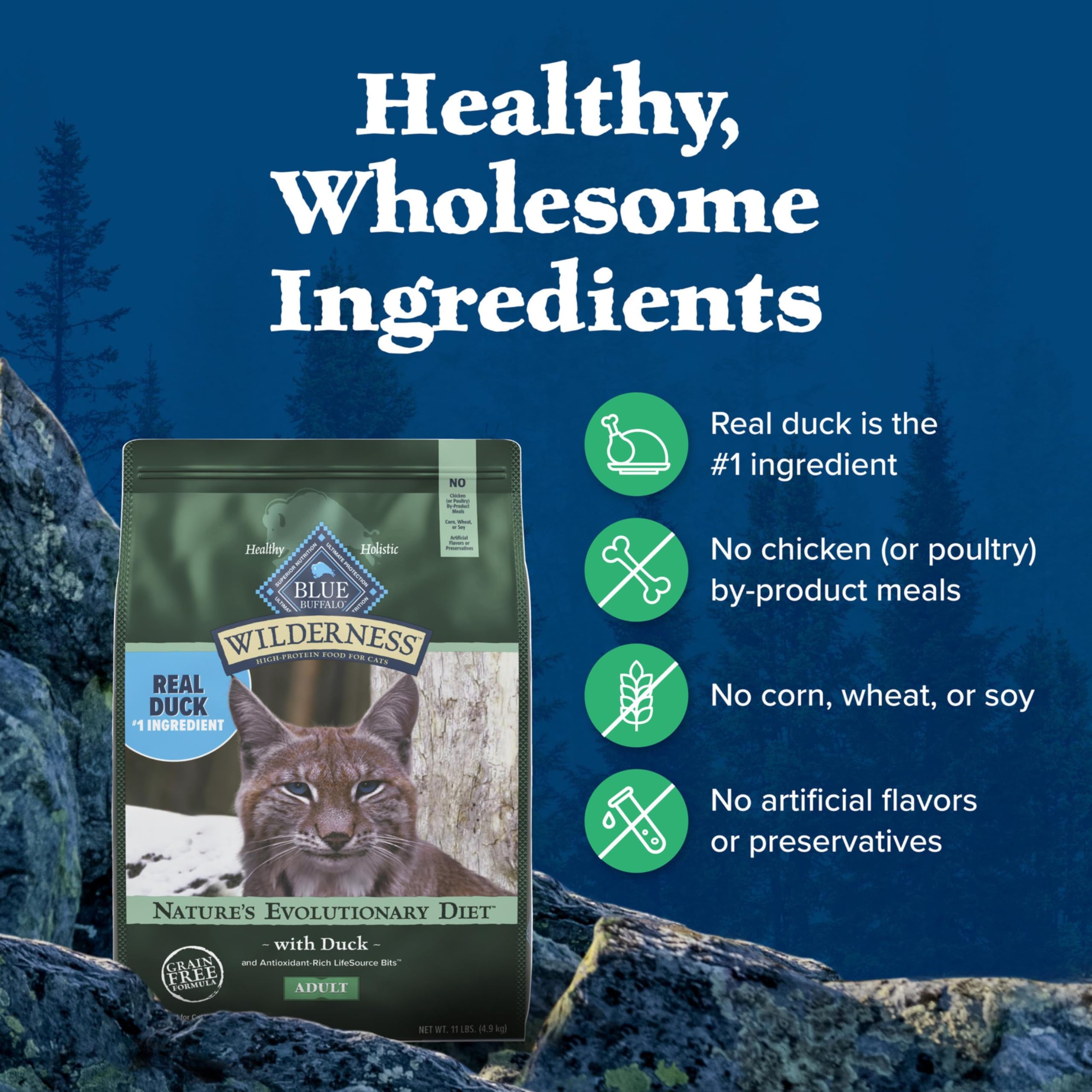 Blue Buffalo served in bowl in kitchen demonstrating ready-to-eat convenience