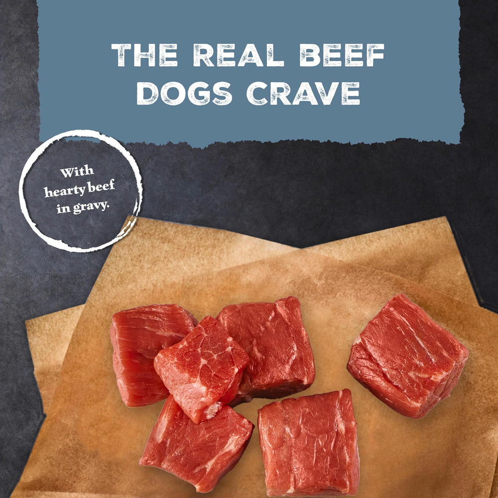 Blue Buffalo stew mixed into kibble for extra flavor and moisture