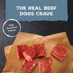Blue Buffalo stew mixed into kibble for extra flavor and moisture