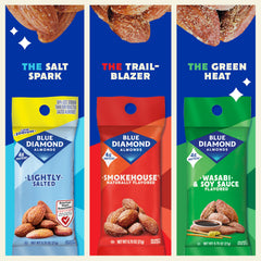 Blue Diamond smokehouse pouch held in hand highlighting portable convenience
