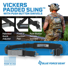 Blue Force Gear quick adjuster detail for fast, no-tail length changes