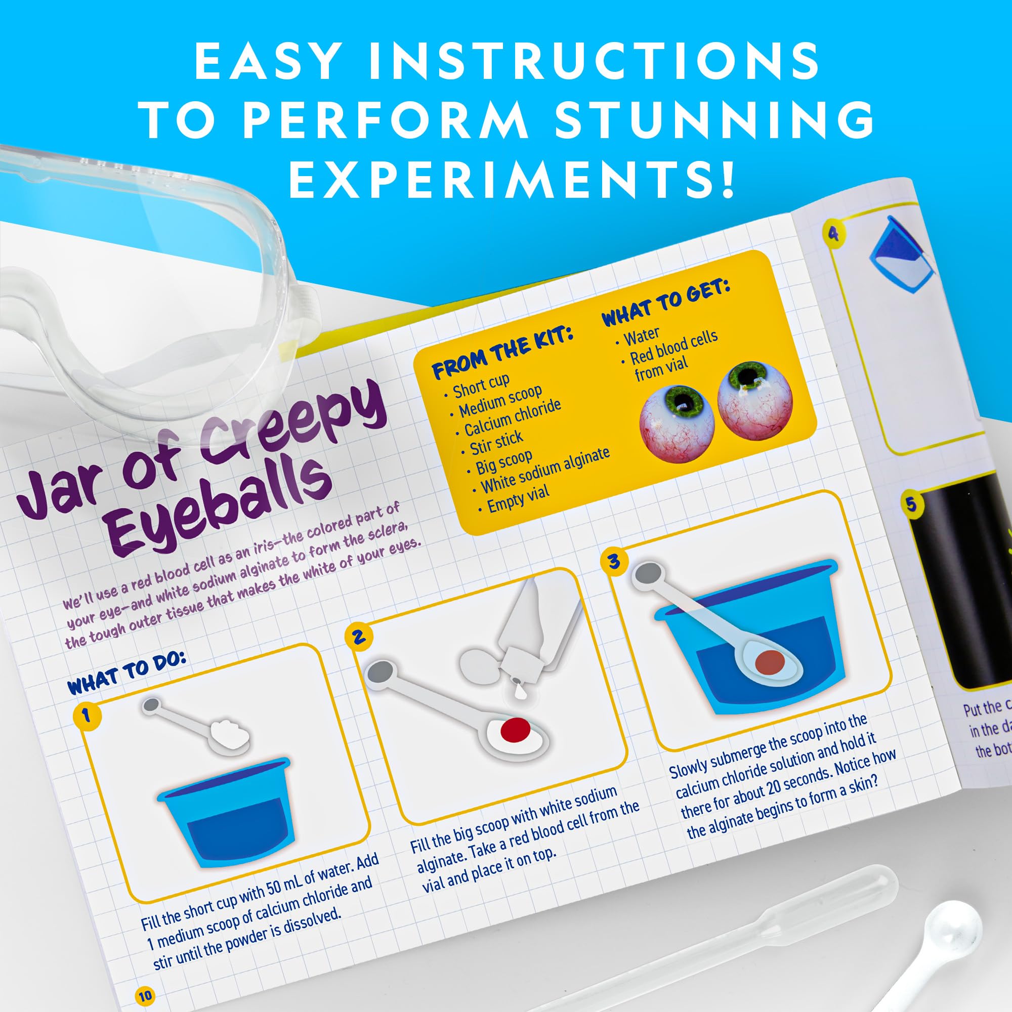 Blue Marble illustrated instruction booklet and bonus booklet, supports independent learning