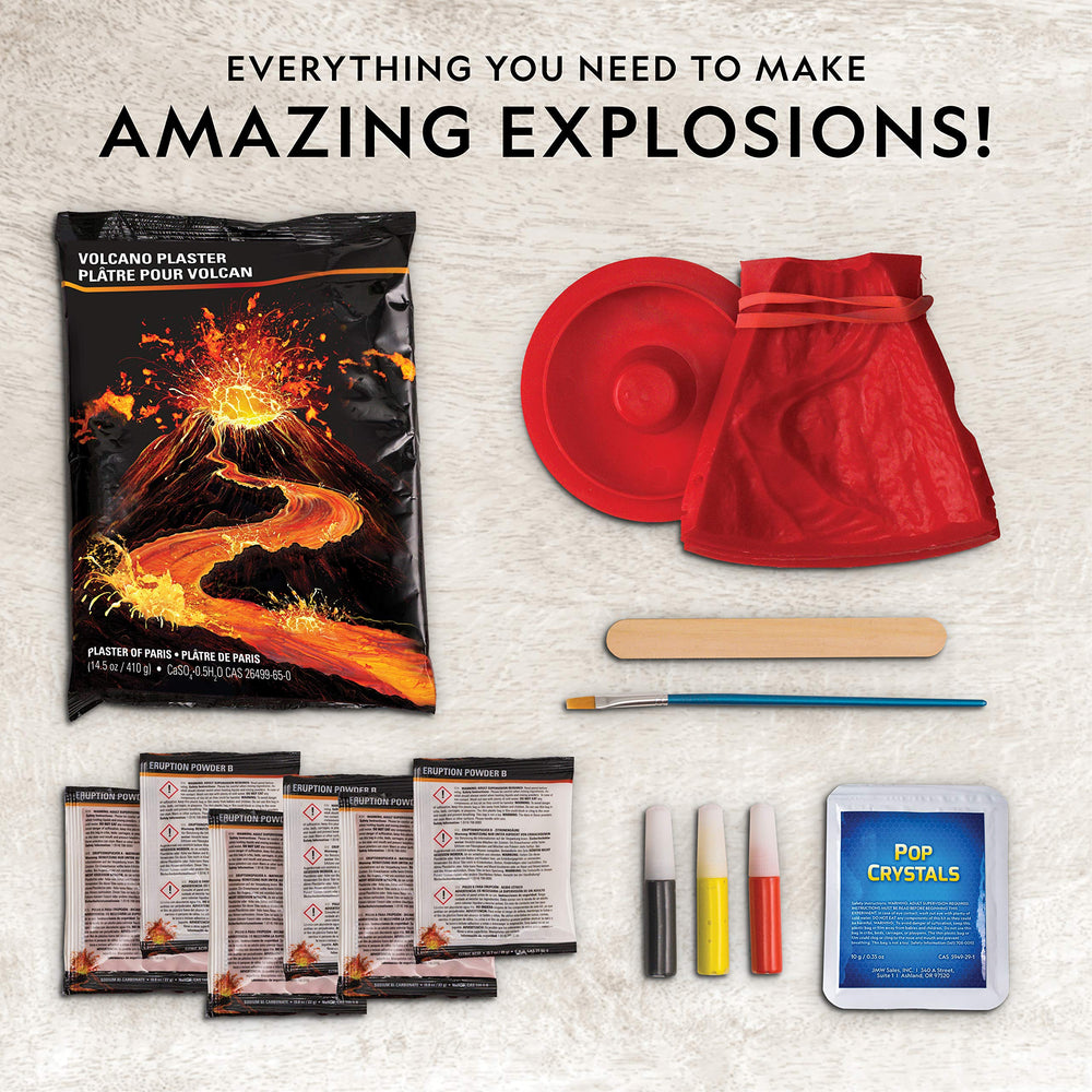 Blue Marble reusable volcano mold and assembly pieces for easy builds