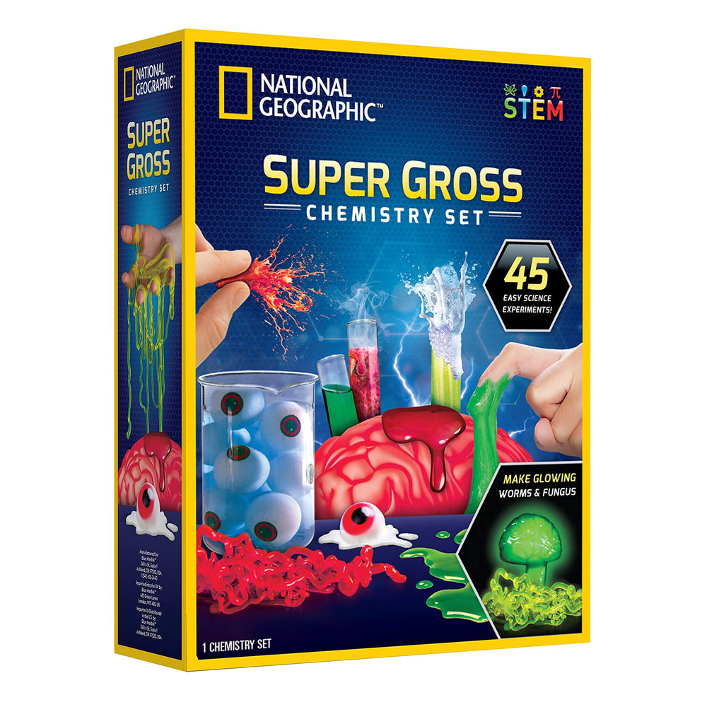 Blue Marble kit box front showing contents and branding, encourages STEM play