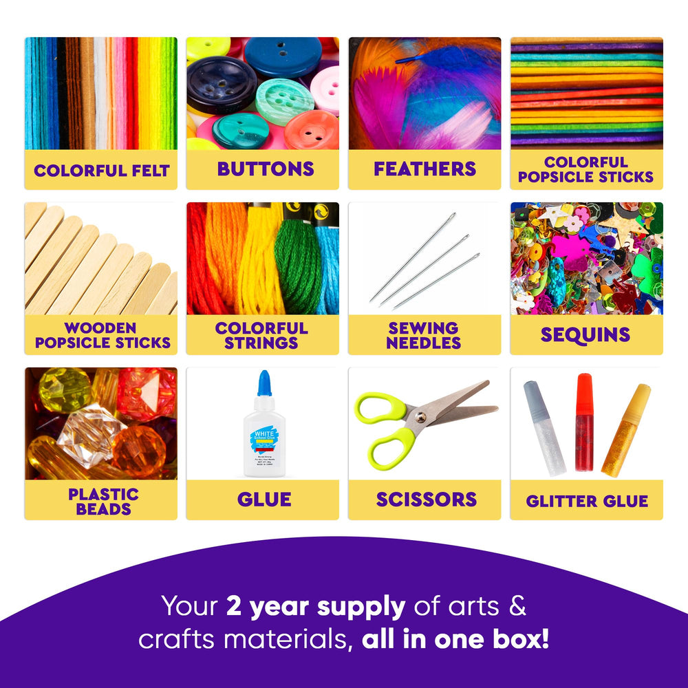Child using the Blue Squid kit at a table encouraging imaginative craft time
