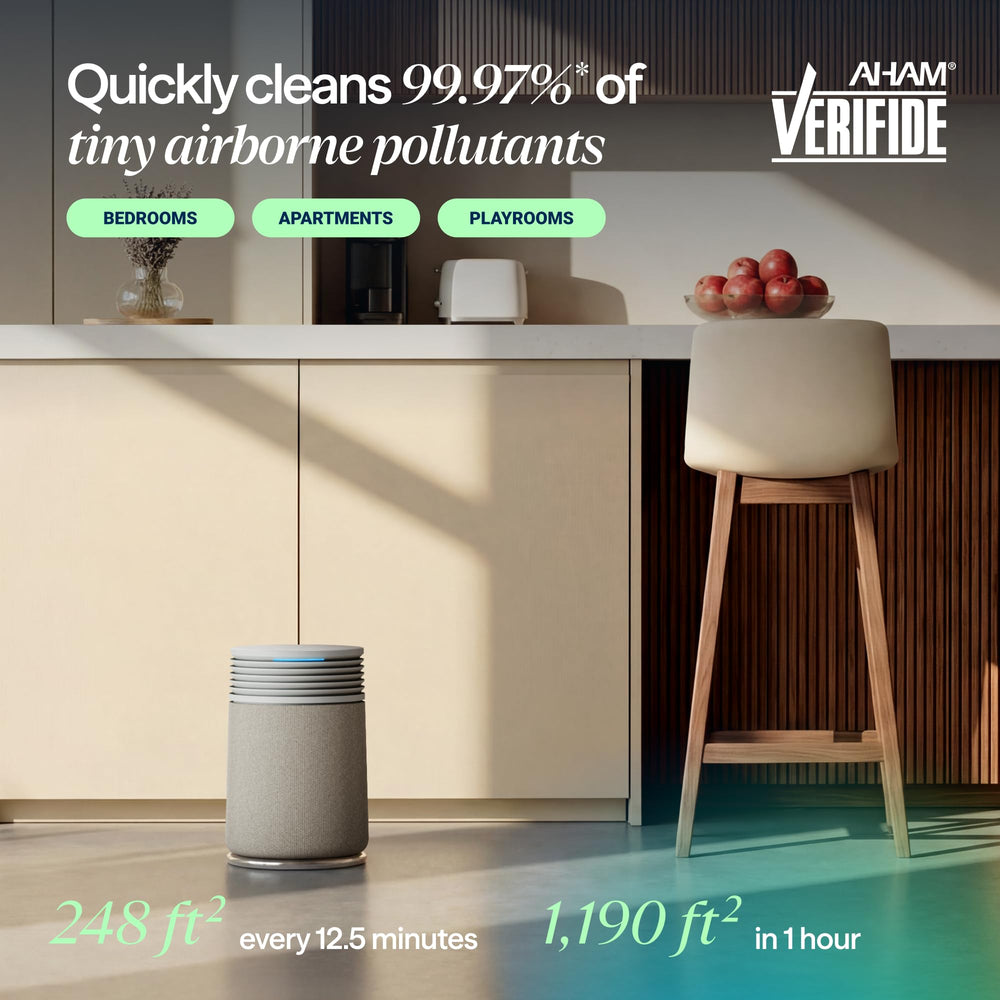BLUEAIR top display close-up with motion-activated indicators for instant air feedback