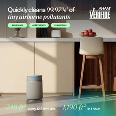 BLUEAIR top display close-up with motion-activated indicators for instant air feedback