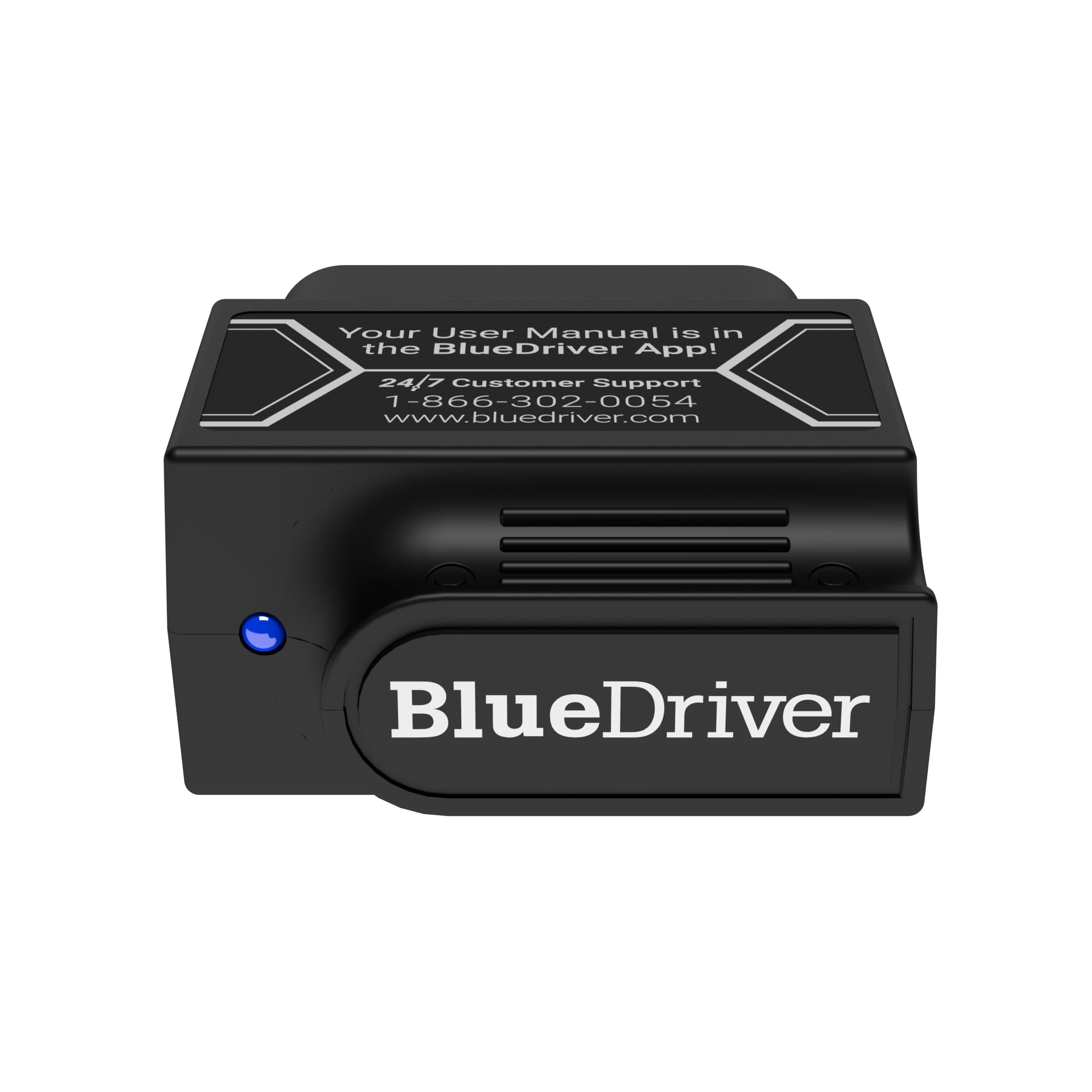 BlueDriver close-up sensor detail highlighting durable contacts for reliable connection