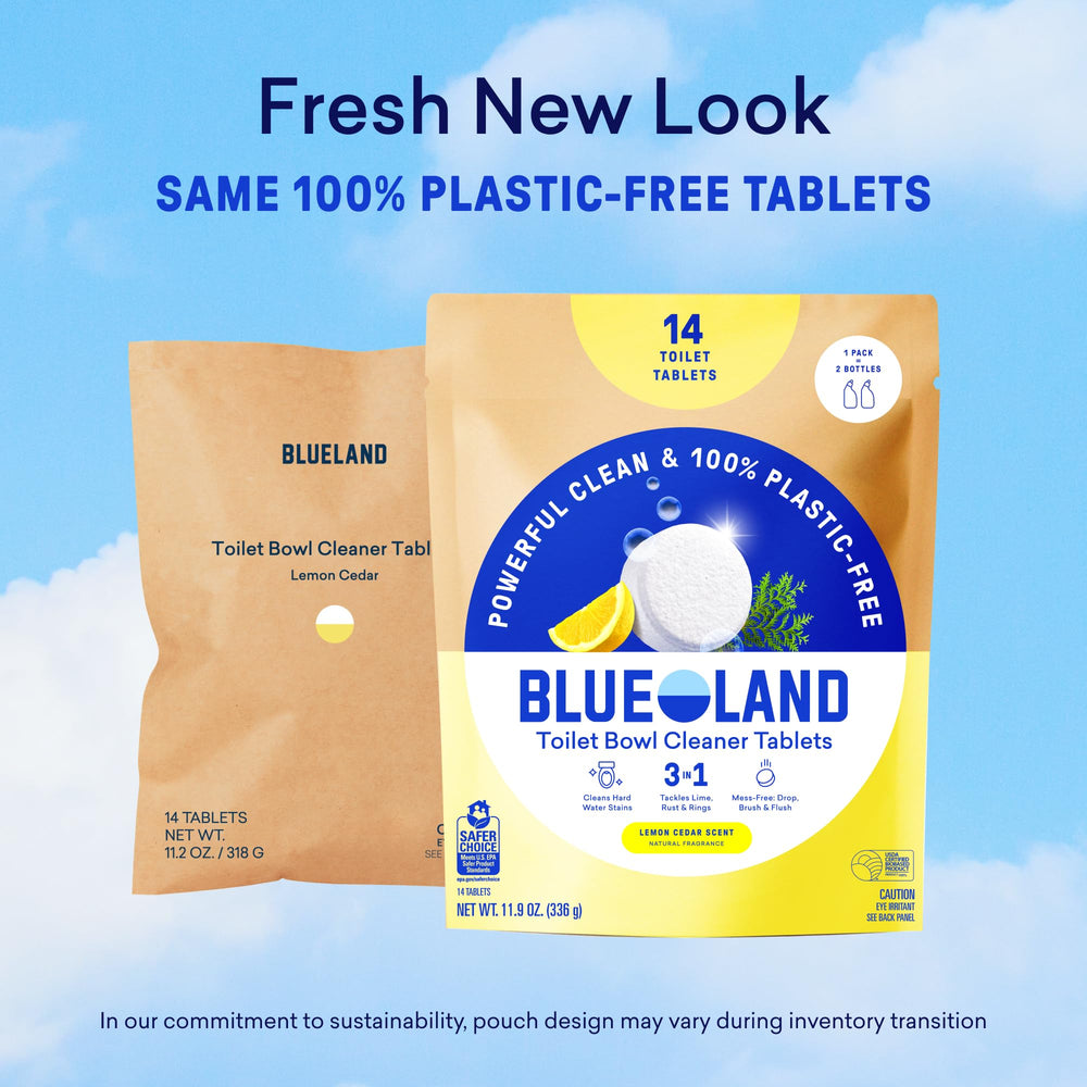 array of BLUELAND tablets displayed to show quantity and storage