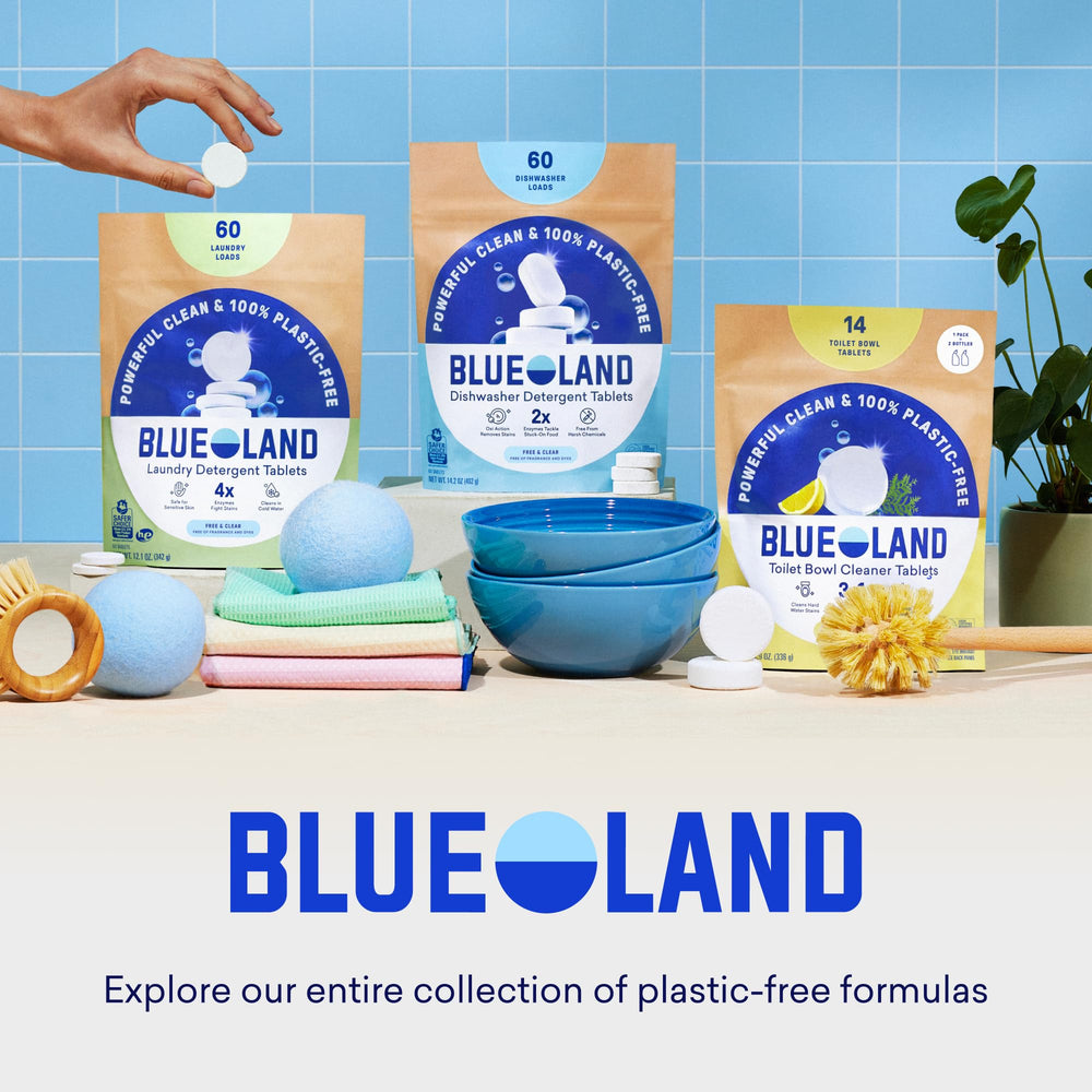 BLUELAND reusable bottle materials close-up illustrating durable, washable construction