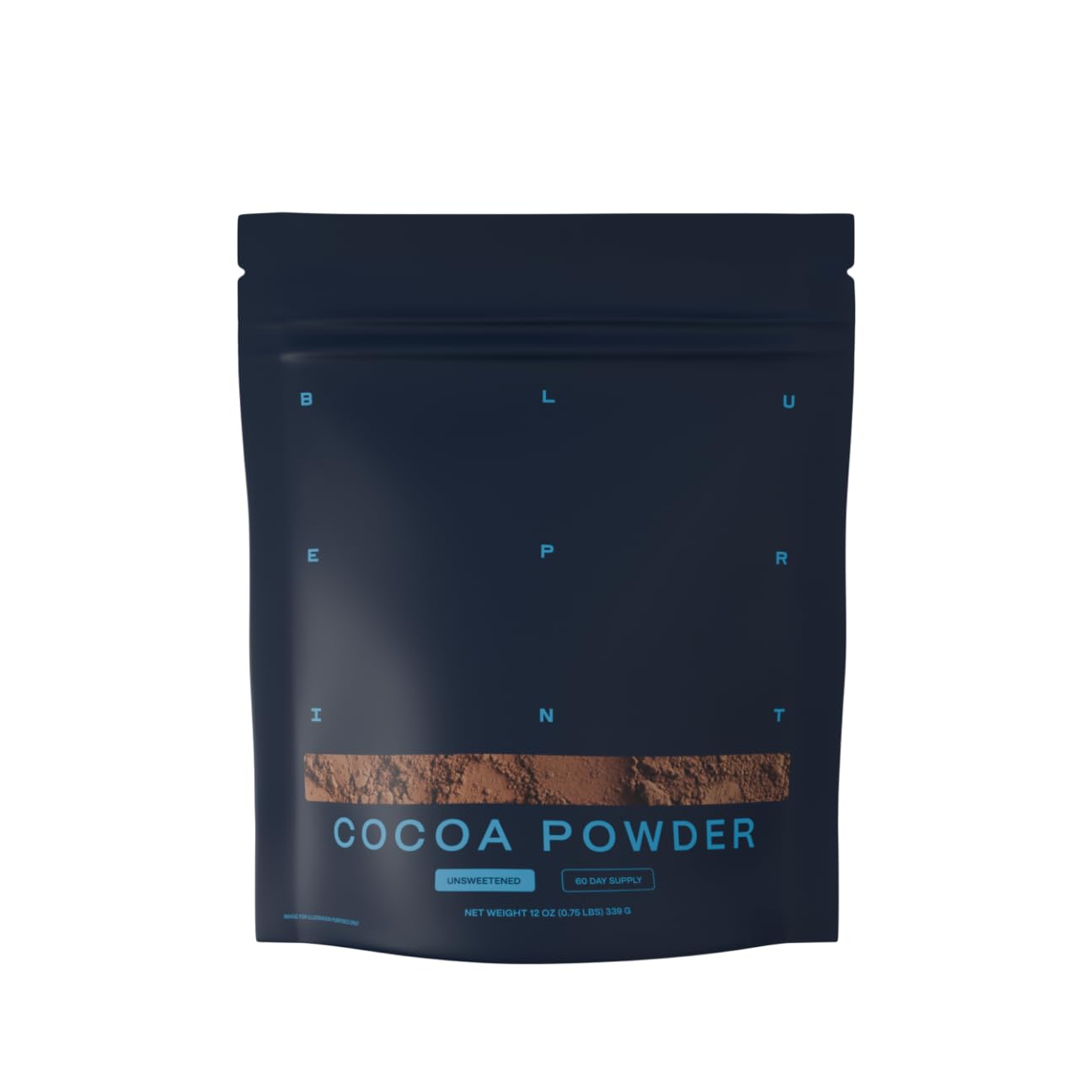 Blueprint Bryan Johnson front packaging showing 12oz bag and clean ingredient benefit