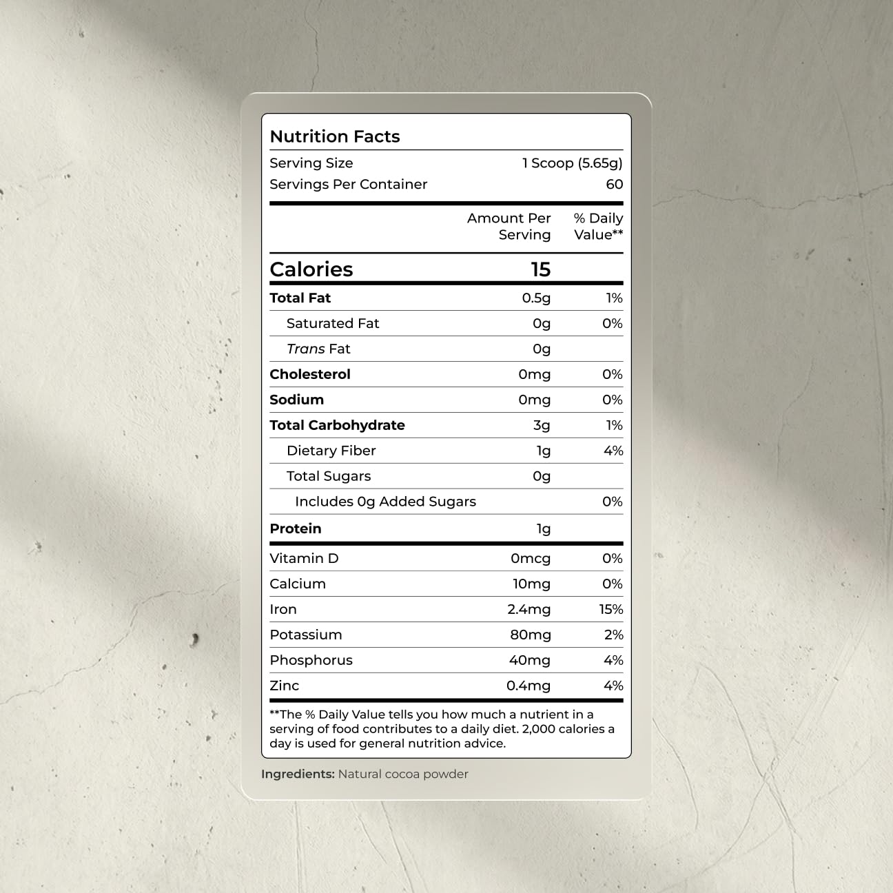 Blueprint Bryan Johnson powder close-up texture highlighting rich flavor and purity