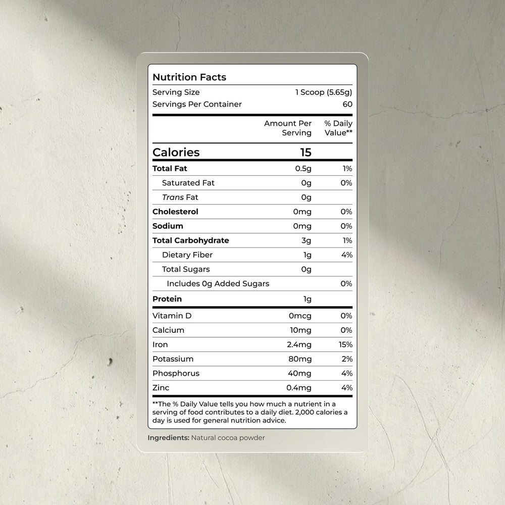 Blueprint Bryan Johnson powder close-up texture highlighting rich flavor and purity