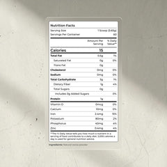 Blueprint Bryan Johnson powder close-up texture highlighting rich flavor and purity