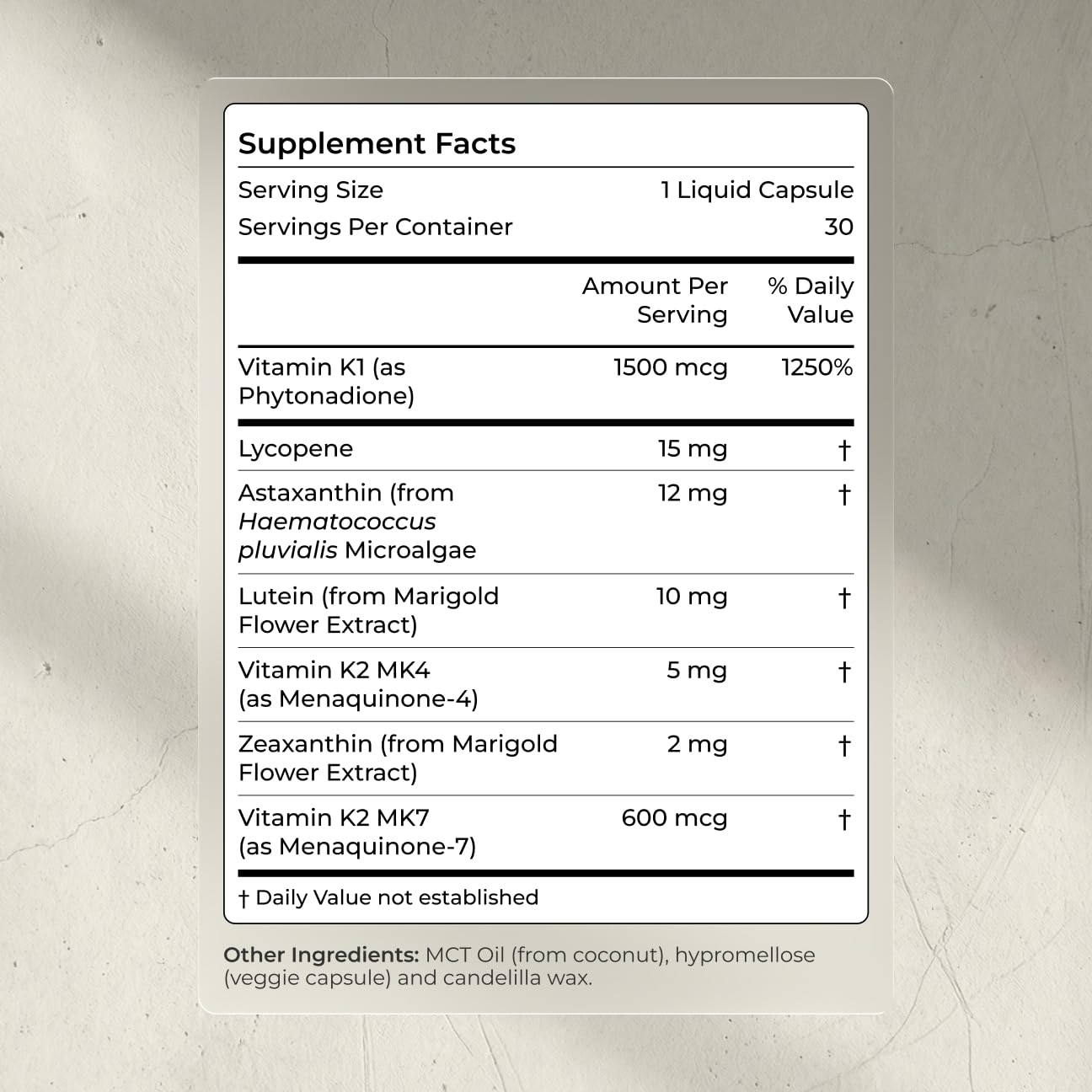 Blueprint Bryan Johnson illustrative ingredients showing lutein zeaxanthin lycopene benefits