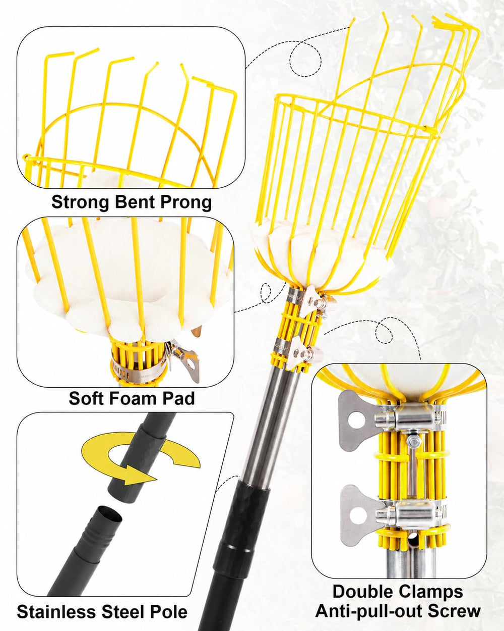 BlumeTrec basket filled with apples and oranges demonstrating large capacity
