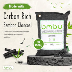 bmbu close-up of bamboo charcoal granules highlighting adsorption benefit
