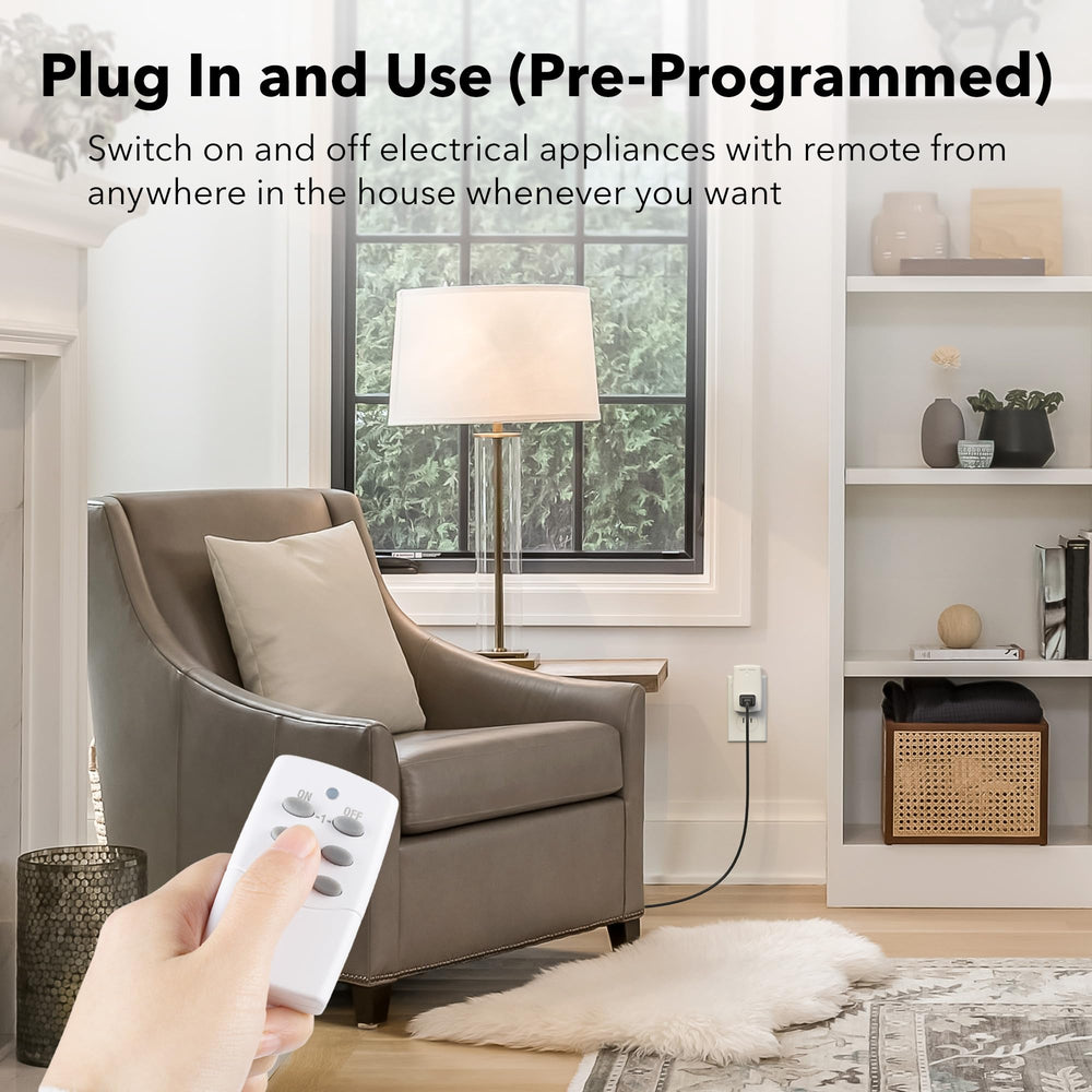 BN-LINK remote in hand illustrating compact size and easy operation