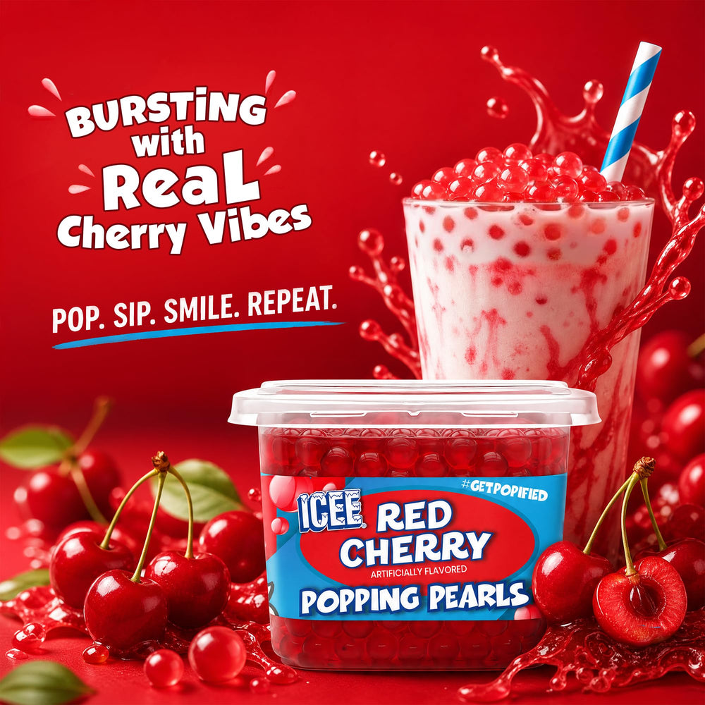 BOBAVIDA popping boba used as dessert topping enhancing visual appeal