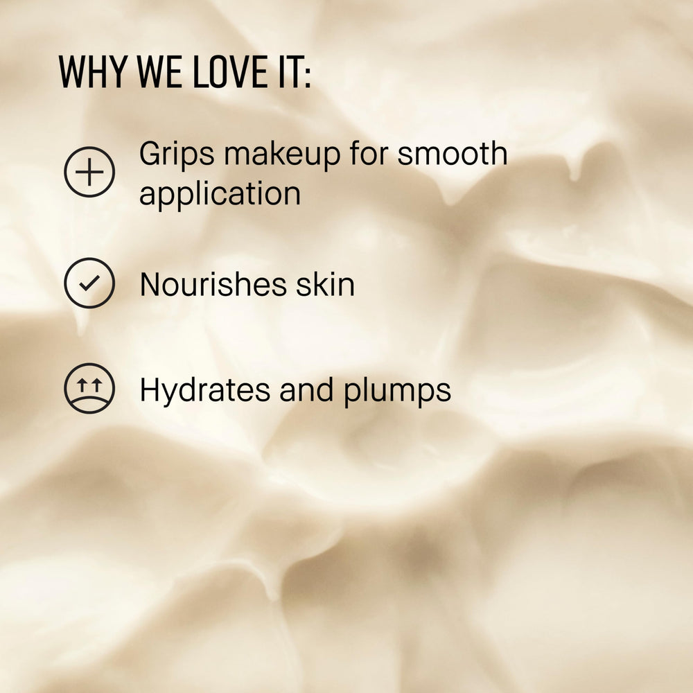Bobbi Brown product in use applying primer for smoother foundation