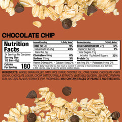 Bobo's visible chocolate chips detail adding familiar sweet flavor