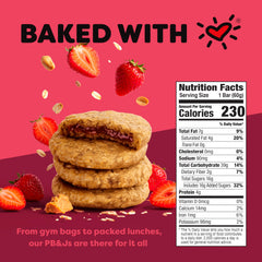 Bobo's single unwrapped bar top view highlighting portability and ready-to-eat benefit