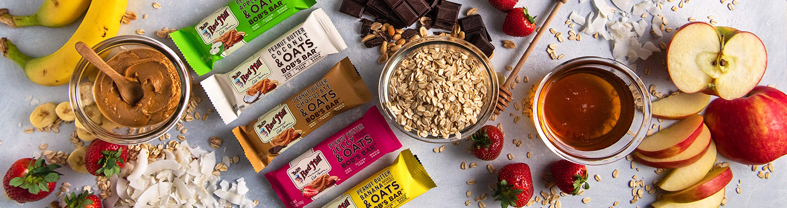 Bob's Red Mill bar in a backpack pocket illustrating portable snack benefit