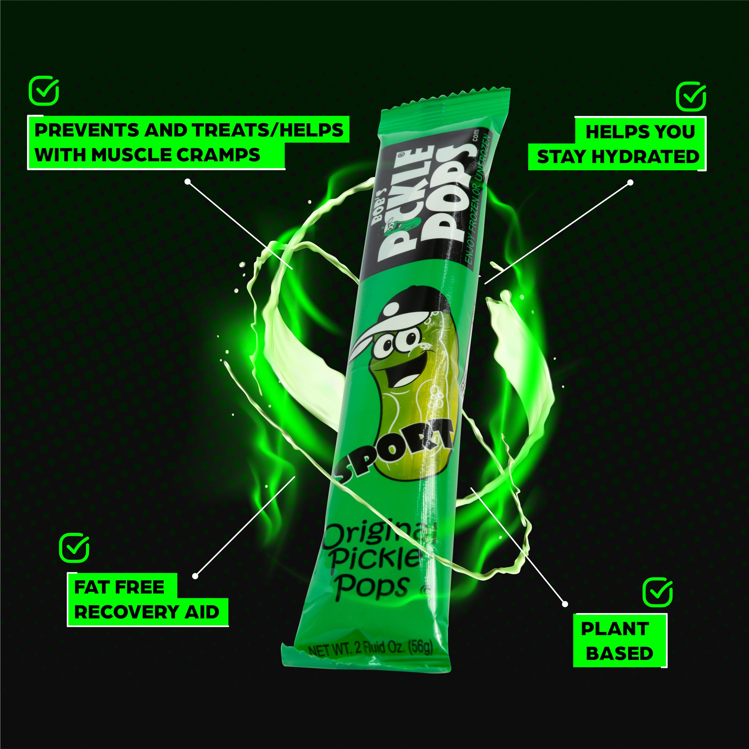 Bob's Pickle Pops on picnic table conveying savory snack and hydration
