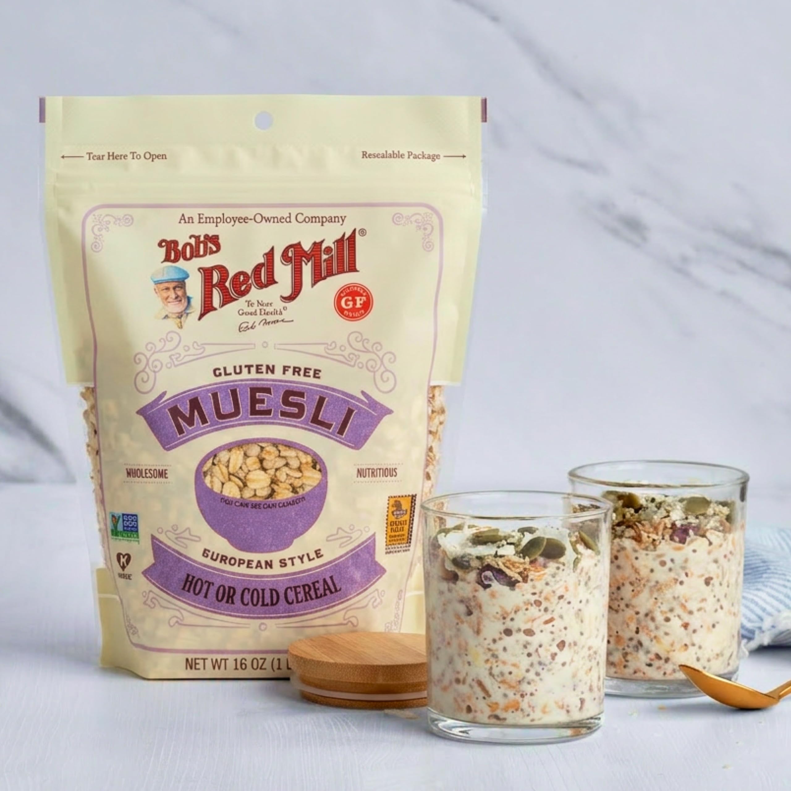 Bob's Red Mill nutrition label and ingredients panel for ingredient transparency