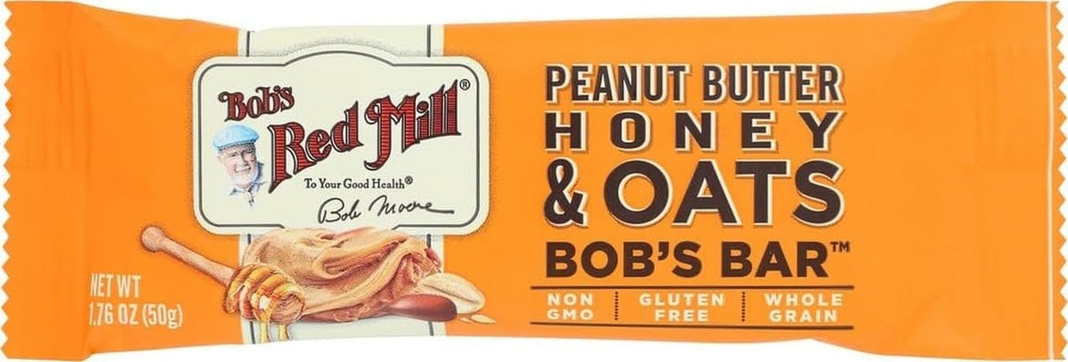 Bob's Red Mill front packaging showing 12-bar box and product name, convenient for storage