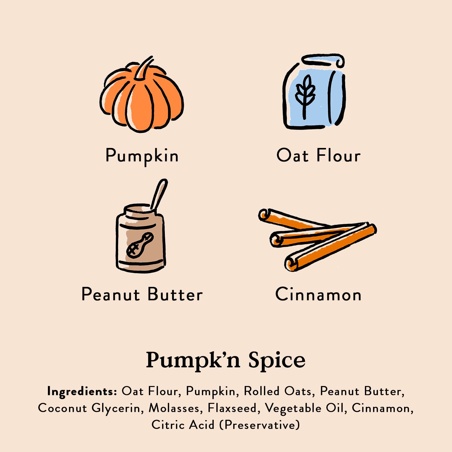 Bocce's Bakery Pumpk'n Spice soft texture emphasizing pumpkin and peanut butter goodness