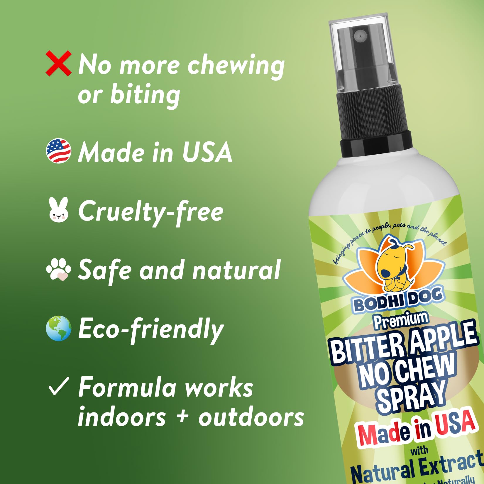 Bodhi Dog spray nozzle close-up demonstrating easy application