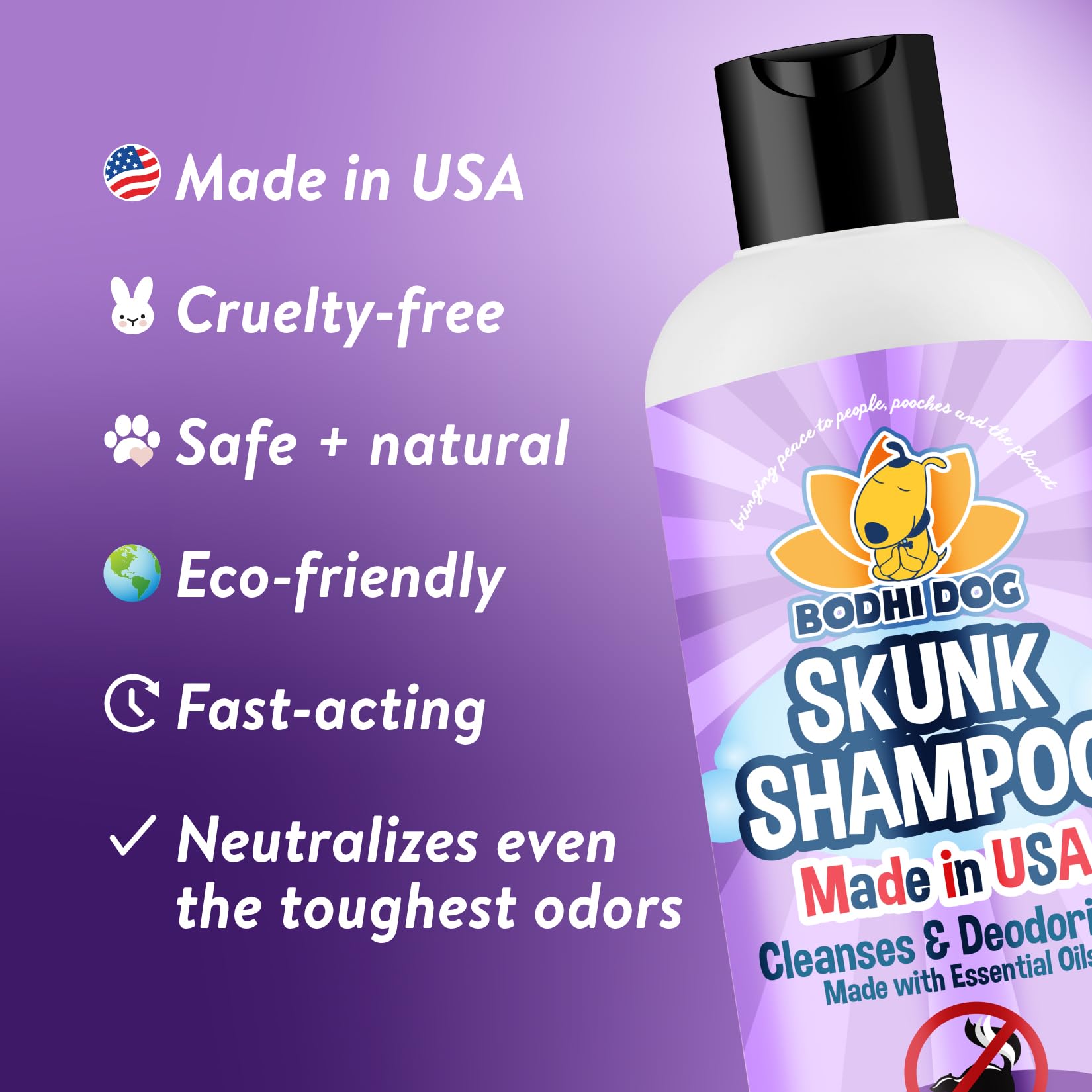 Bodhi Dog creamy lather poured from bottle cleans and deodorizes