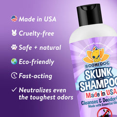 Bodhi Dog creamy lather poured from bottle cleans and deodorizes