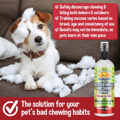 Bodhi Dog being applied to sofa to protect furniture from chewing