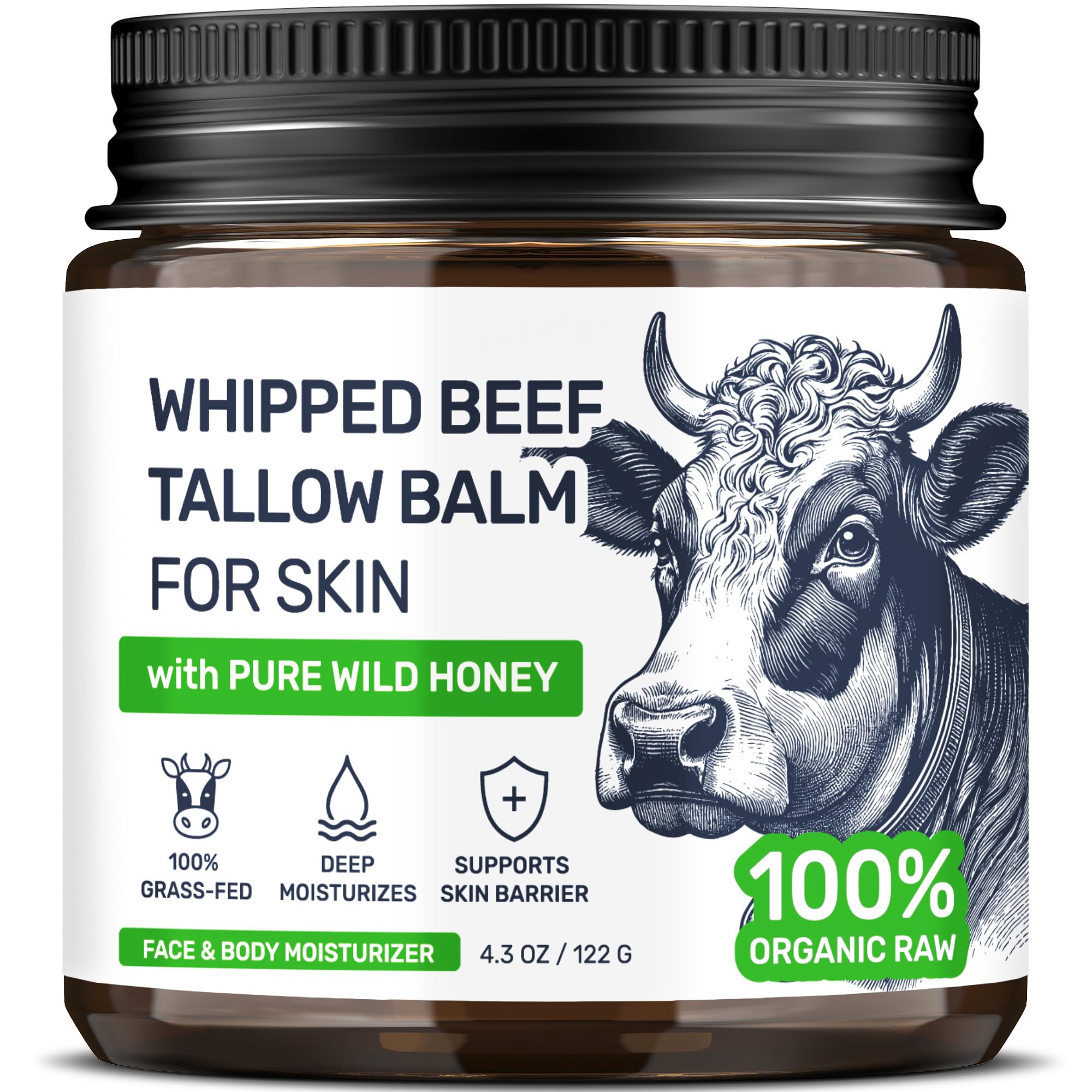Body Art jar front view showing clean packaging and ingredient callouts