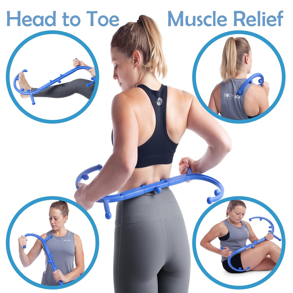 Body Back demonstrating hook reach easing upper back access and leverage