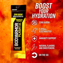 BODYARMOR stick being poured into bottle to create instant hydration