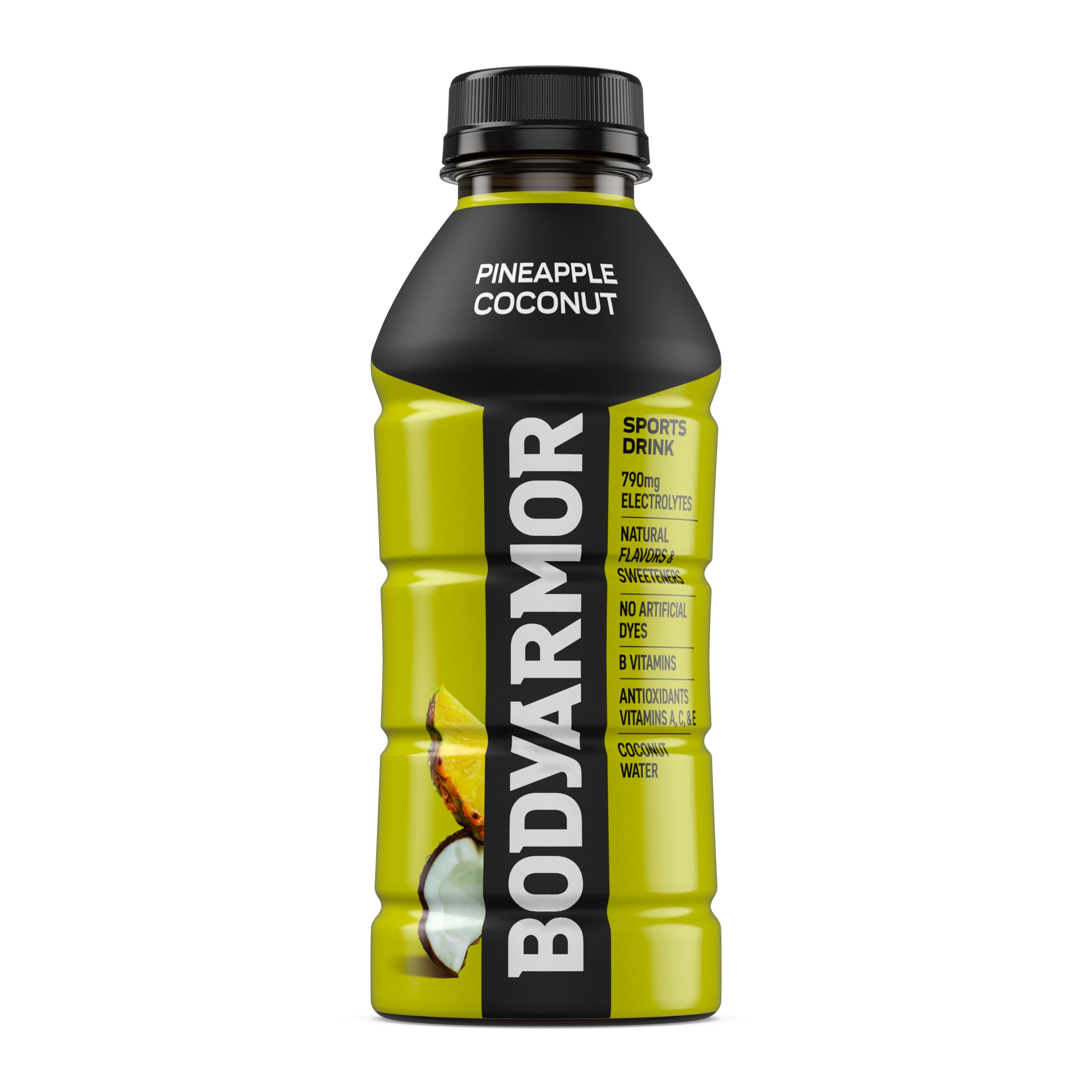 BODYARMOR bottles on fridge shelf chilled and ready for post-workout refreshment