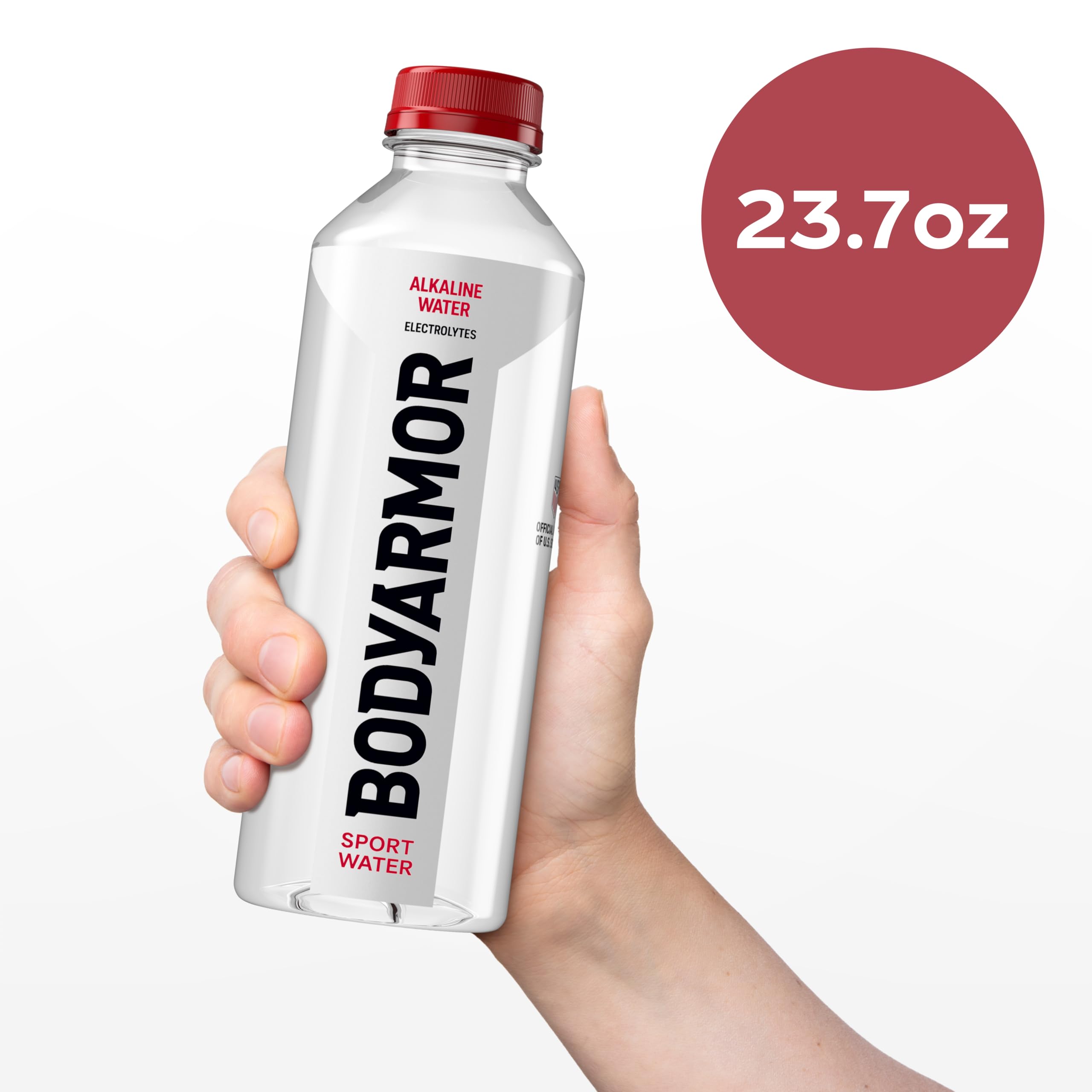 BODYARMOR SportWater bottle open with ice to show chill-ready convenience