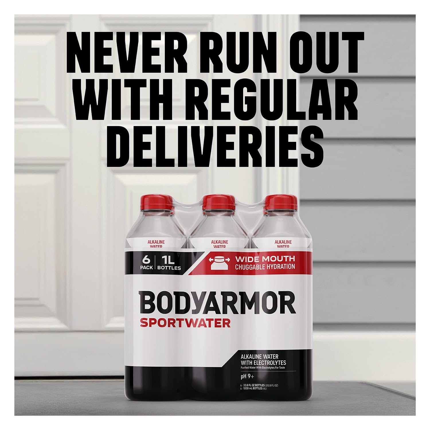 BODYARMOR SportWater in gym bag lifestyle shot for workout-ready convenience