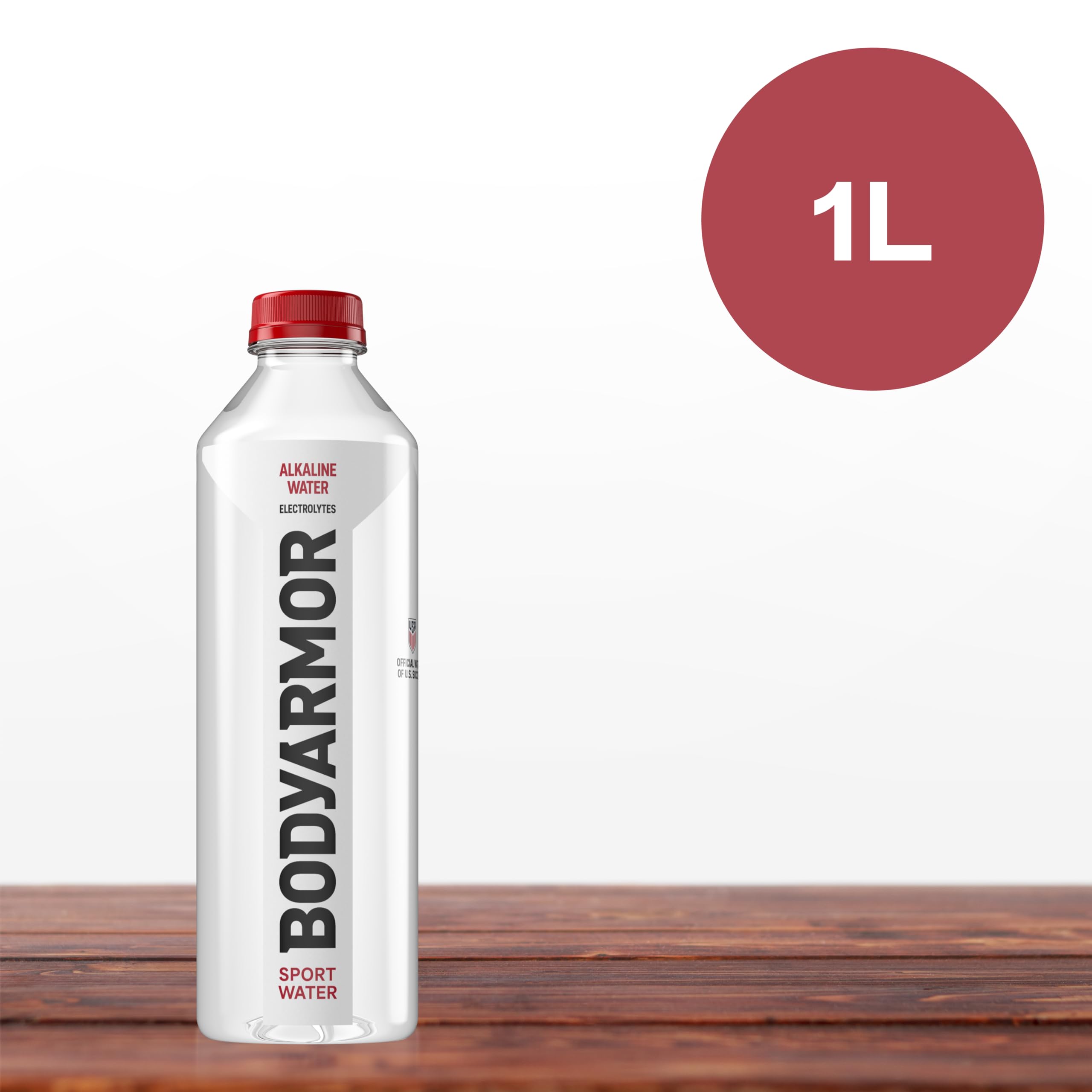 BODYARMOR SportWater pouring into glass showing clear water and refreshment benefit