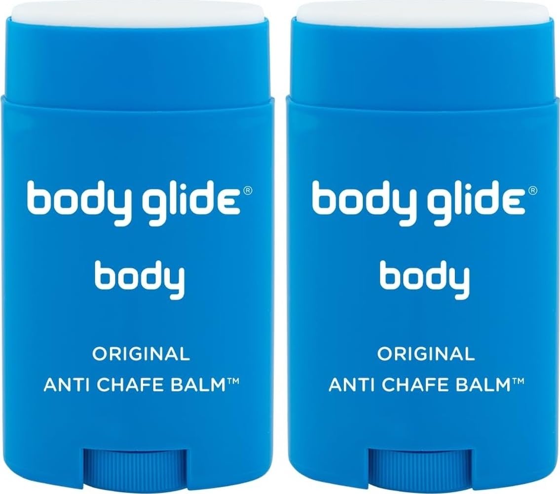 BodyGlide front packaging showing 1.5oz stick and 2-pack convenience