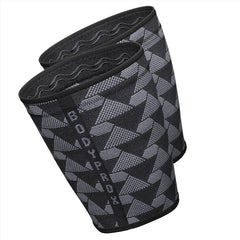Bodyprox thigh sleeve front view showing fit and coverage for targeted support