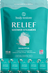 Body Restore front packaging showing 15-pack and scent for easy gifting