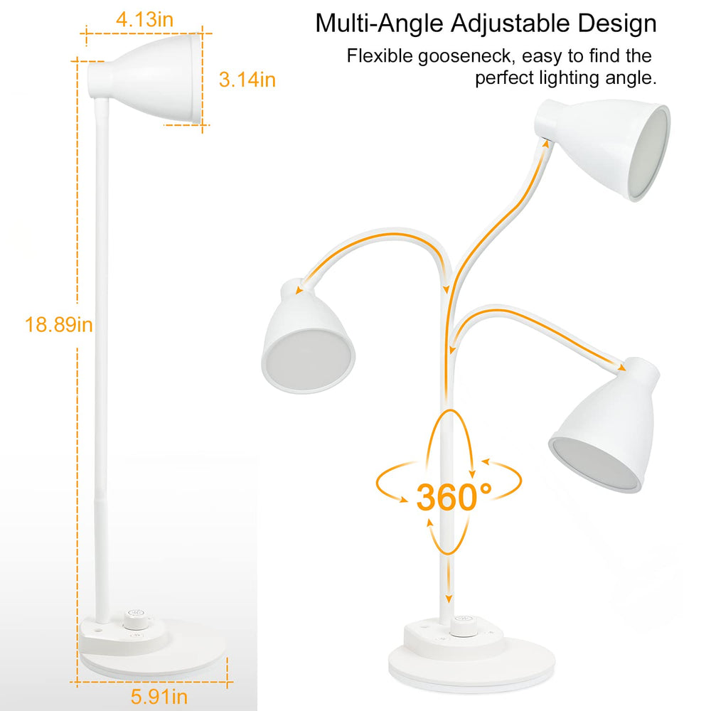 BOHON flexible neck bent to direct light delivering targeted illumination benefit